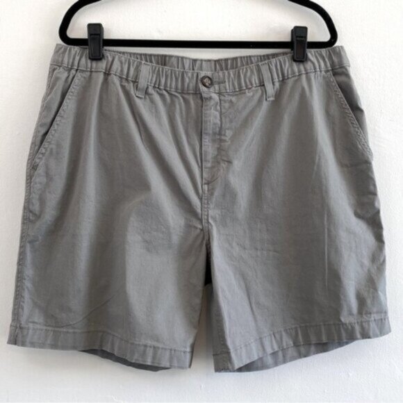 Chubbies Regular Fit Chino Shorts Mens 2XL XXL Flat Front 7" Gray Stretch Cruise - Picture 1 of 8